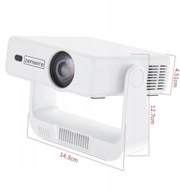 Mini Projektor Przenośny Rzutnik Android 14 WiFi 360 Full HD 4K do Telefonu Zenwire IMC260