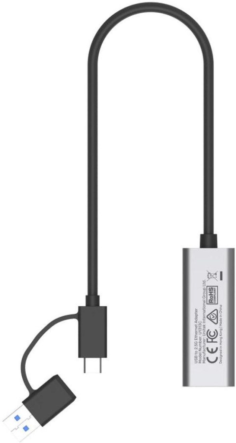 Unitek Hybrydowy adapter USB-C/USB-A do sieci
