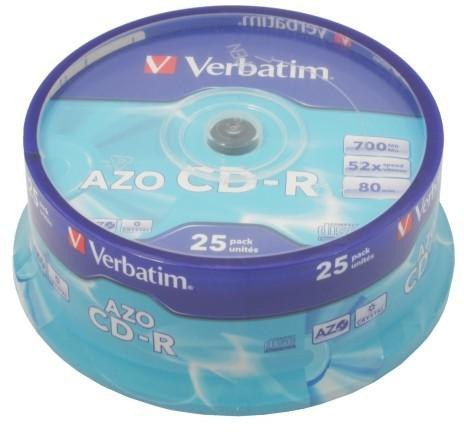 Płyta CD-R Verbatim Spin AZO cake (25szt)