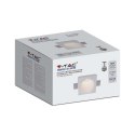 Oprawa gipsowa V-TAC GU10 kinkiet ścienny okrągły 120x120 VT-11009 3 lata gwarancji