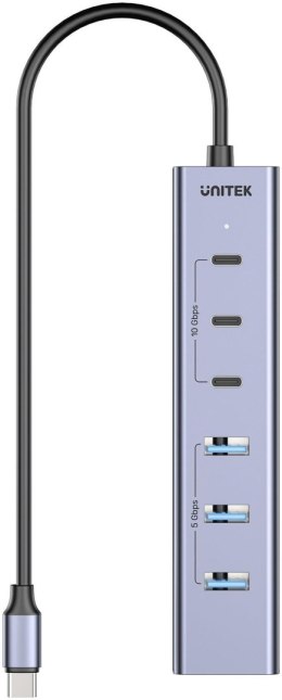 Unitek Aktywny Hub USB-C 3x USB-C 10Gbps 4x USB-A