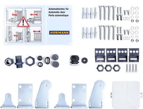 Zestaw Hormann Rotamatic 2 868MHz BiSecure do 5m bram dwuskrzydłowych