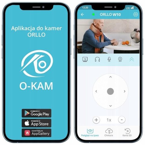 Kamera IP Orllo W10 SIM 4K wewnętrzna obrotowa