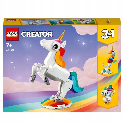Klocki LEGO Creator 3w1 31140 - Magiczny jednorożec
