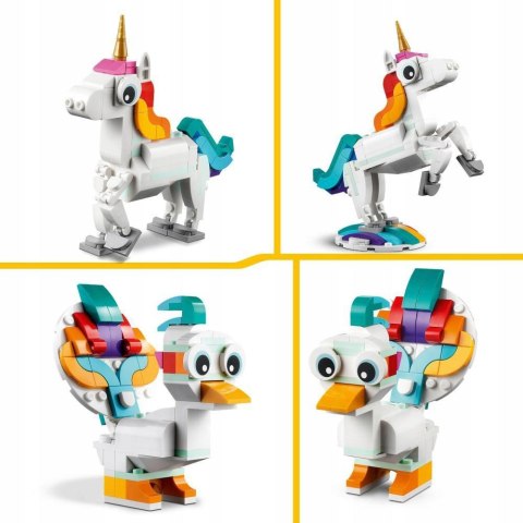 Klocki LEGO Creator 3w1 31140 - Magiczny jednorożec