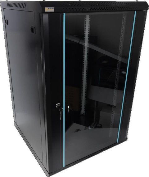 Szafa RACK Pulsar 18U / 19" wisząca do złożenia 600x600 czarna