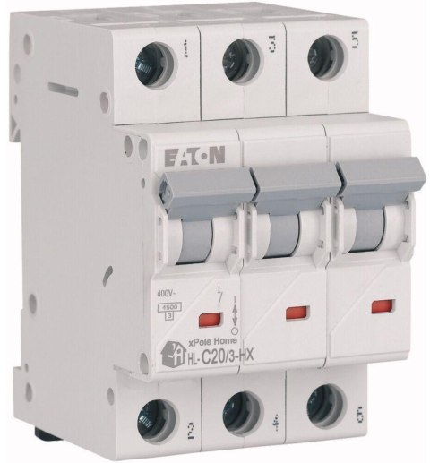 EATON WYŁĄCZNIK NADPRĄDOWY C 20A 3P 3M 6KA HN-C20/3