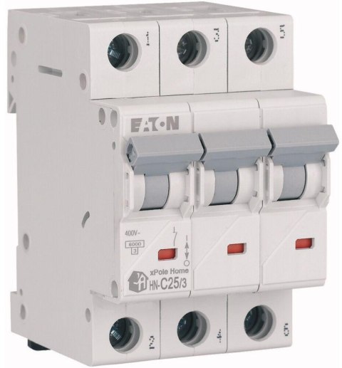 EATON WYŁĄCZNIK NADPRĄDOWY C 25A 3P 3M 6KA HN-C25/3