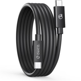Orico Przewód Thunderbolt 5 USB-C 80Gbps, 240W, 8K@60Hz, 1,5m, czarny
