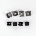 Profil do LED zestaw, ALU czarny V-TAC 2mb czarny klosz 17,2x14,4mm VT-8110