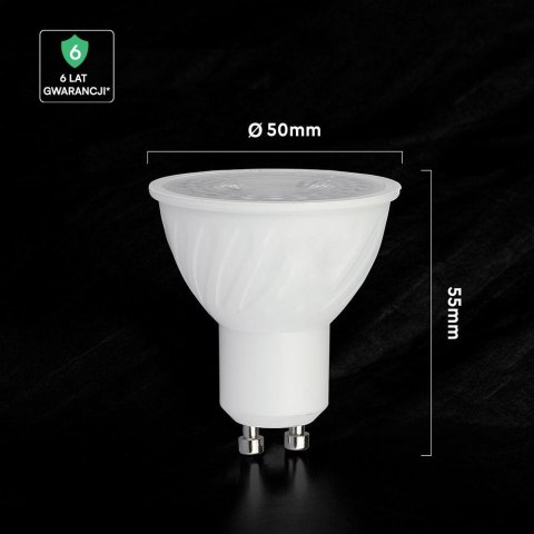 Żarówka LED V-TAC CREE CHIP 6W GU10 110st VT-247 6500K 445lm 6 lat gwarancji