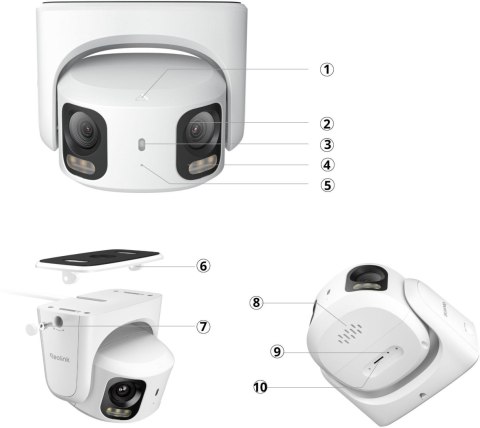 Kamera IP Reolink Professional RP-PCT16MD 16MP Dual Lens PoE