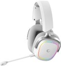 Słuchawki Rampage RETSU Słuchawki bezprzewodowe nauszne BT 2.4G RGB białe