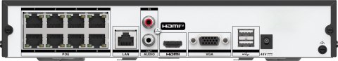 Rejestrator IP Hilook NVR-108MH-C/8P(E) 8-kanałowy 8MP PoE