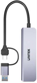 Unitek Hub 5w1 USB-A/C 5 Gbps z czytnikiem kart SD i micro SD