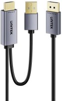 Unitek Kabel HDMI do DisplayPort 4K z zasilaniem USB-A | 4K@60Hz | HDR | 1,8 m
