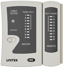 Unitek Tester kabli sieciowych RJ45/RJ11