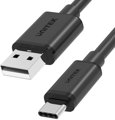 Unitek przewód USB-A - USB-C krótki 50cm Y-C481BK