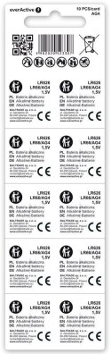Bateria AG4 / G4 / LR66 / LR626 everActive 1,5V (blister 10 szt.)