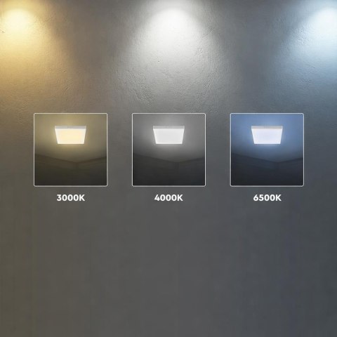 Panel wpuszczany downlight V-TAC 18W LED CREE CHIP kwadrat 295x295mm VT-61024CCT 3000K-4000K-6500K 2640lm 6 lat gwarancji