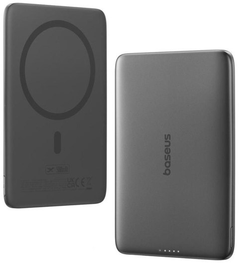 Powerbank Baseus PicoGo AM41 Ultra-Slim 5000 mAh 20 W PD 3.0 QC 3.0 czarny MagSafe + kabel USB-C