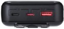 Powerbank Rivacase 20000mAh 22.5W PD 2x USB-C 1x USB-A VA2221 czarny + kabel USB-C i Lightning