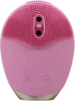 Szczoteczka soniczna do pielęgnacji twarzy Humanas Aura Foam - różowa