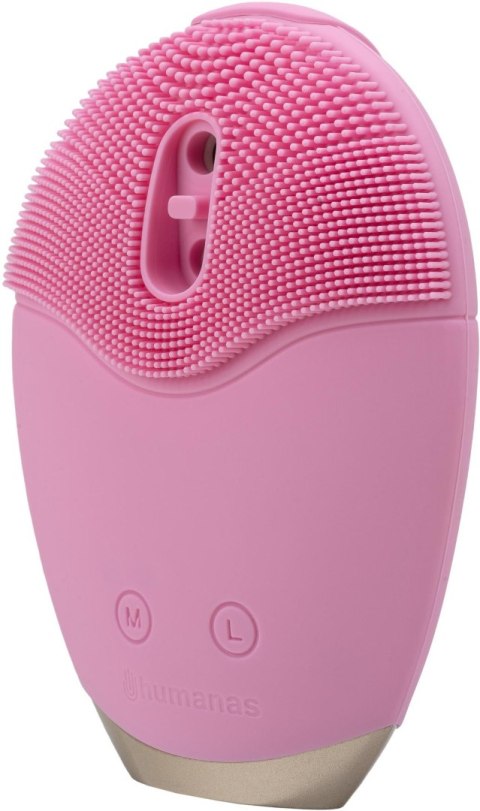 Szczoteczka soniczna do pielęgnacji twarzy Humanas Aura Foam - różowa