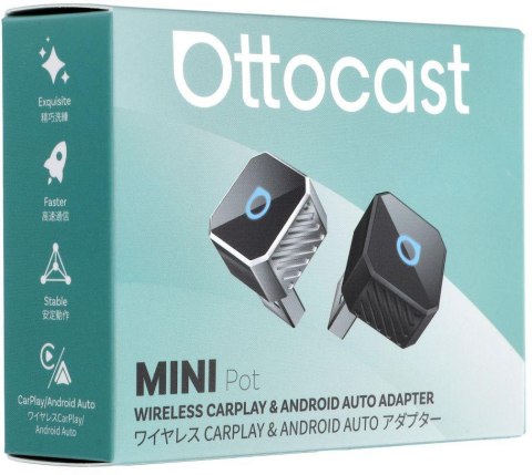 Bezprzewodowy adapter Ottocast Mini Cube T3 Bluetooth Wi-Fi do ekranu samochodowego Ottocast N95C