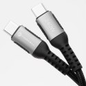 KABEL USB-C / USB-C Forcell F-Energy Cafule 300 cm 240 W 5A PD QC 4.0 CZARNY W OPLOCIE
