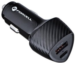 ŁADOWARKA SAMOCHODOWA Forcell Carbon CC50-1A1C 38 W 1x USB-C 1x USB-A PD 3.0 QC 3.0 CZARNA