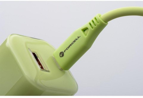 ŁADOWARKA SIECIOWA Forcell F-Energy GaN III VT-41 33 W 1x USB-C 1x USB-A PD 3.0 QC 4.0 ZIELONA