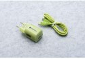 ŁADOWARKA SIECIOWA Forcell F-Energy GaN III VT-41 33 W 1x USB-C 1x USB-A PD 3.0 QC 4.0 ZIELONA