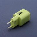 ŁADOWARKA SIECIOWA Forcell F-Energy GaN III VT-41 33 W 1x USB-C 1x USB-A PD 3.0 QC 4.0 ZIELONA