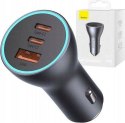 Ładowarka samochodowa Baseus Golden Contractor Pro CGJP010013 65 W 2x USB-C 1x USB-A ciemnoszara