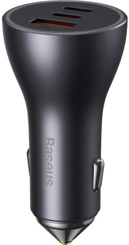 Ładowarka samochodowa Baseus Golden Contractor Pro CGJP010013 65 W 2x USB-C 1x USB-A ciemnoszara