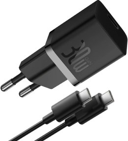Ładowarka sieciowa Baseus GaN 5 Fast Charger Mini P10110902113-00 30 W USB-C PD 3.0 QC 3.0 + kabel