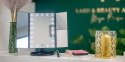 Lusterko do makijażu Humanas HS-ML04 z podświetleniem LED - czarny