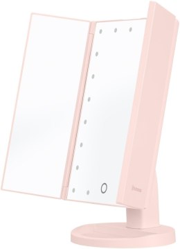 Lusterko do makijażu Humanas HS-ML04 z podświetleniem LED - różowy