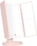 Lusterko do makijażu Humanas HS-ML04 z podświetleniem LED - różowy