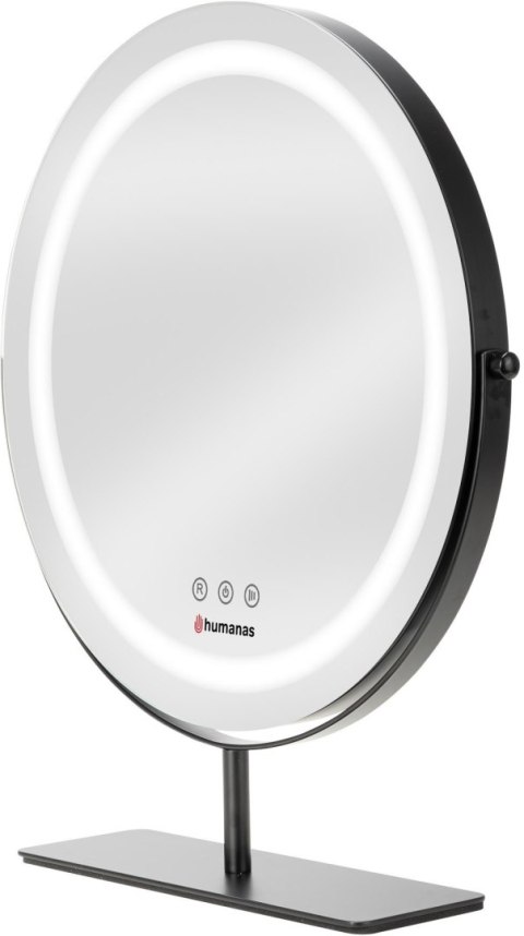 Lustro do makijażu Humanas HS-HM Scarlet z oświetleniem LED - czarny