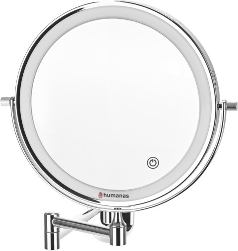 Lustro łazienkowe Humanas HS-BM01 z podświetleniem LED - srebrny