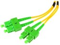OPTIX PATCHCORD ŚWIATŁOWODOWY SM DUPLEX 9/125, SC/APC-SC/APC 1m