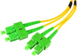 OPTIX PATCHCORD ŚWIATŁOWODOWY SM DUPLEX 9/125, SC/APC-SC/APC 1m