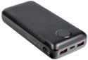 Powerbank Veger 20000 mAh 20 W PD QC 3.0 2x USB-A USB-C czarny
