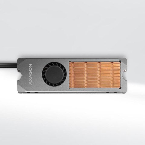 Radiator do dysków Axagon CLR-M2FAN M.2 SSD 13mm z wentylatorem