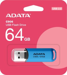 Adata Pendrive C906 64GB USB2.0 niebieski