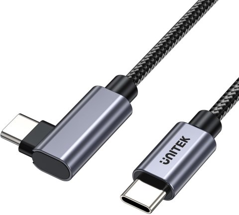 Unitek Kabel USB-C kątowy 90° PD100W 5m