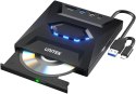 Unitek Nagrywarka zewnętrzna DVD/CD, Hub USB 5Gbps, czytnik kart SD T1037A01