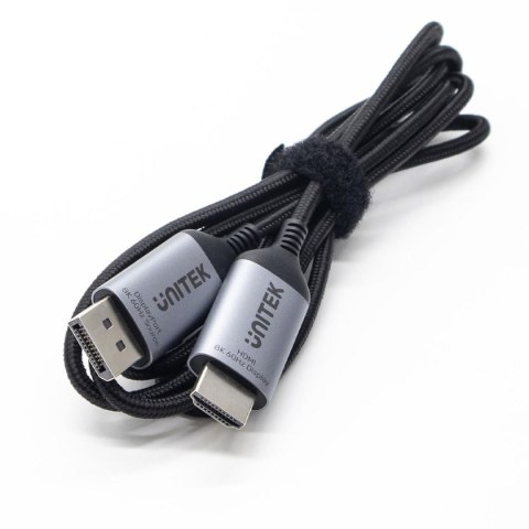 Kabel DisplayPort Unitek 1.4 do HDMI 2.1, 8K, 1,8m